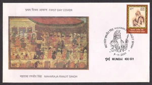 INDIEN - 2001 MAHARAJA RANJIT SINGH - FDC - Bild 1 von 4