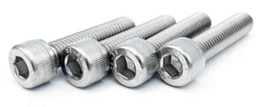 4 Center Cap Screws 8mm x 35mm, Stainless, Wheel Hub Cap - Picture 1 of 7