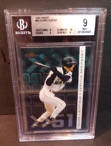 2002 Topps Finest #60 Ichiro Suzuki Seattle Mariners BGS #9 - Picture 1 of 2