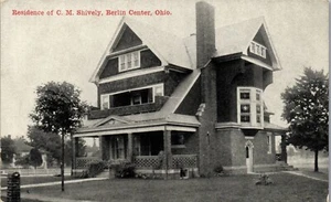 Vintage Postcard Residence of C M Shively Jeweler Berlin Center OH Ohio ZIM  - Imagen 1 de 3