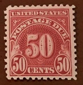 U.S. Stamp #J76 50¢ Postage Due Carmine, Perf 11, Mint-OG-NH VF - Picture 1 of 5