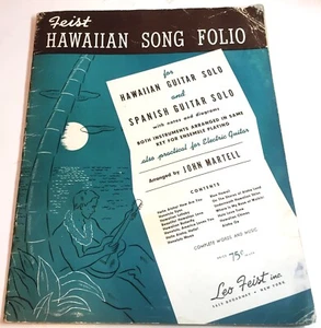 Guitarra Hawaiana/Española Feist's Song Folio 1935 Arr, John Martell - Imagen 1 de 5