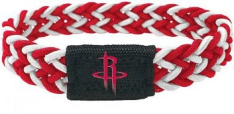 Houston Rockets Stretch Braided Bracelet [NEW] NBA Jewelry Wrist Braid Cover