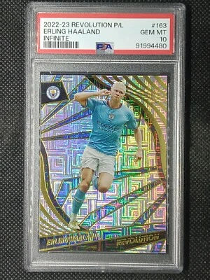 Erling Haaland 2022-23 Panini Revolution Infinite SP PSA 10 Manchester City - Image 1 of 2