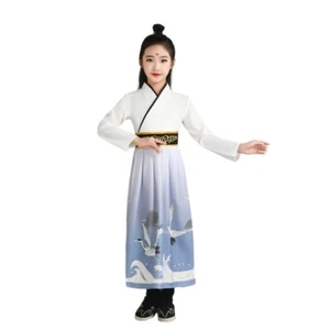 Boy Girl Ancient Chinese Hanfu Dress Oriental Traditional Outfit Cosplay Vintage - Picture 1 of 10