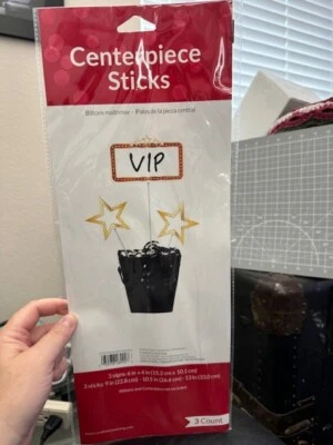 Hollywood Lights 3ct. Centerpiece Sticks Party Decoration Supply New!!! - Image 1 of 2