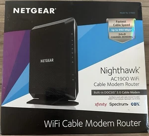 Netgear Nighthawk AC1900 4 router wireless Wi-Fi 802.11ac - C7000-1AZNAS - Foto 1 di 3