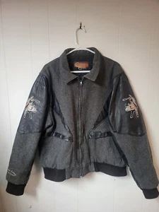 VTG Cripple Creek Ltd Ed 1144/5000 Bud Light Cups World Finals 2002 PBR Jacket - Picture 1 of 8