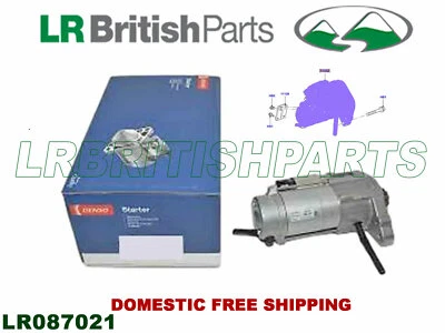 LAND ROVER STARTER MOTOR 2.7L V6 DIESEL LR3 LR4 RANGE ROVER SPORT LR087021 DENSO - Изображение 1 из 3