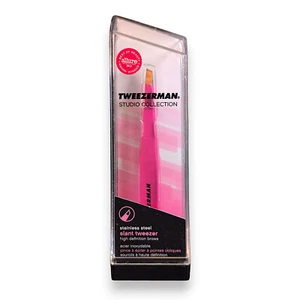Tweezerman Studio Collection Slant Tweezer Pink - Picture 1 of 3