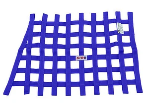 STR Window Net Saloon Webbing Heavy Duty Trapezoid SFI 27.1 Stock Car - Blue - Afbeelding 1 van 1