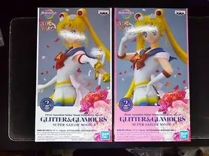 Super Sailor Moon II Glitter & Glamours A & B Set PVC Figure Banpresto NEW - Picture 1 of 4