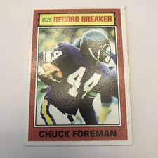 1976 Topps Football Card # 3 - Chuck Foreman - RB - Vikings - Free Shipping