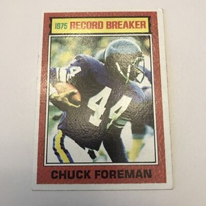1976 Topps Football Card # 3 - Chuck Foreman - RB - Vikings - Free Shipping