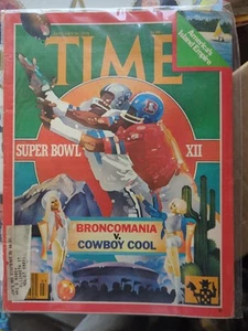 Time Magazine Dallas Cowboys Denver Broncos Super Bowl XII 12 January 16 1978 - Foto 1 di 1