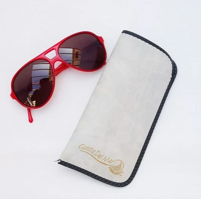 De colección. Gafas de sol retro Costa Del Mar cristal rojo aviador hechas a mano en EE. UU. con estuche Foto 1 de 4