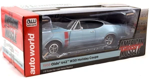 Auto World American Mus Hemmings 1968 Old 442 W30 Holiday Coupe 1:18 Car AMM1350 - Picture 1 of 8