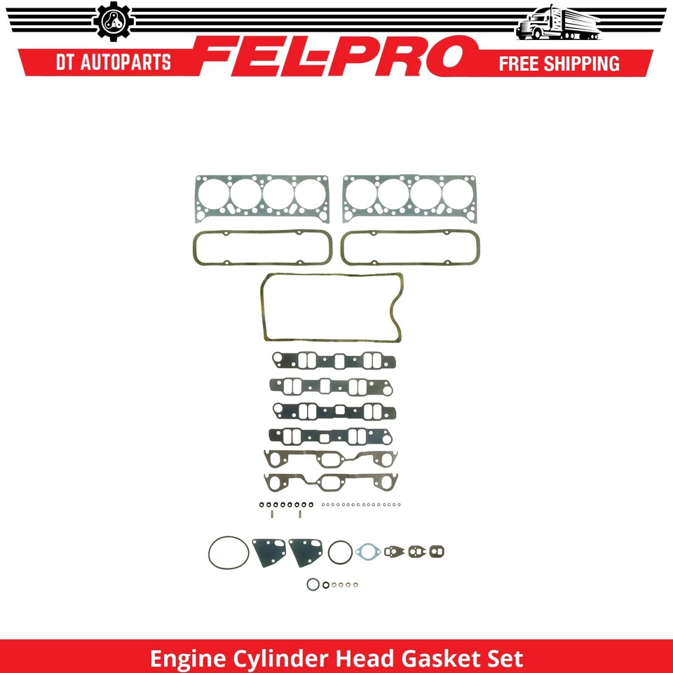 Para 1971-1975 Pontiac Grandville conjunto de junta de cabeça de cilindro de motor Fel-Pro 1972 - Imagem 1 de 1