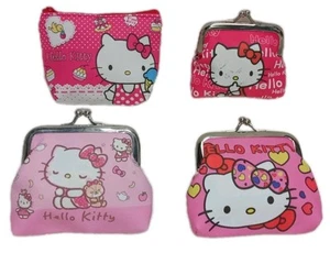 5 Hello Kitty Girls Mini Change/Coin Pouch Purse 4 Styles (Lot Of 5) 3" x 3 ½" - Picture 1 of 9