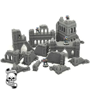 Blackthorn Gothic Ruined City Pack Set Grimdark 28mm Wargaming Scatter Terrain - Bild 1 von 7