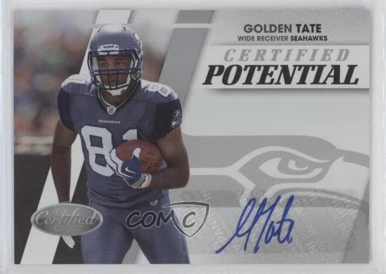 2010 Certified Potential Signatures /50 Golden Tate #20 Rookie Auto RC - Image 1 of 2
