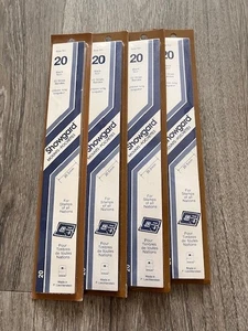 Posten von vier Showgard Größe #20 schwarze Stempelhalterungen Packung mit 22 Streifen - Bild 1 von 1