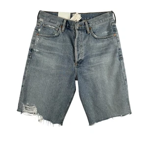 Citizens of Humanity Shorts Womens 24 Blue Denim Ambrosio Distressed Frayed - Picture 1 of 16