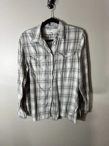 Camisa Denim & Supply Ralph Lauren Para Mujer Grande Tostada A Cuadros Utilidad Relajada Preppy - Imagen 1 de 16