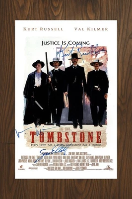 Póster de película firmado por Tombstone 11x17 con certificado de autenticidad - recuerdos auténticos Foto 1 de 2
