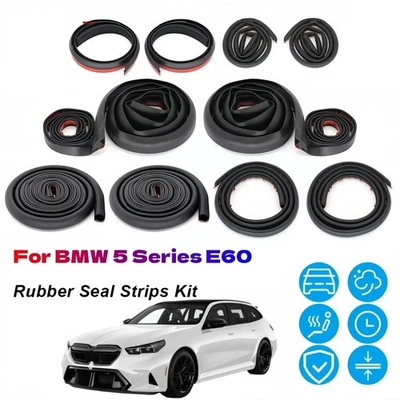 Tiras de sellado de goma para puerta moldura de reducción de ruido de corrientes de aire para BMW Serie 5 E60 Foto 1 de 4