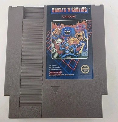 Ghosts 'n Goblins - Cartridge Only - Nintendo NES - 1986 - Cleaned - Tested - Image 1 of 4