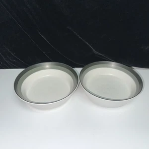 SET OF 2-ARROW STONE 6 7/8” Cereal / Soup Bowls #693 Kasuga Japan BLACKFOOT - Picture 1 of 6