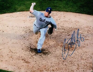 Chad Billingsley Signed 8X10 Photo Autograph LA Dodgers Road Aerial Auto COA - Picture 1 of 2