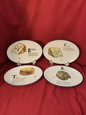 4 platos ovalados de queso Williams Sonoma Fromage Francais 2012 Foto 1 de 4