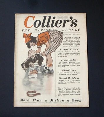 Antique Collier’s The National Weekly Magazine, June 14, 1919, Vol. 63, No. 24 - Image 1 of 4