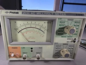 Medidor de milivoltios de CA PROTEK B-3230 2 CANALES - Encendido probado en muy buen estado raro - Imagen 1 de 7