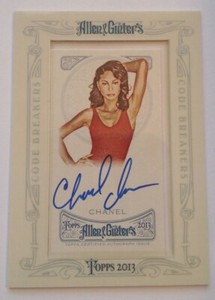 CHANEL IMAN 2013 Topps Allen & Ginter A&G CODEBREAKER AUTOGRAPH AUTO 1/1