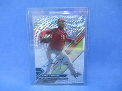 2017 Topps High Tek Green Rainbow Auto /75 Amir Garrett #HT-AG Rookie Auto RC - Image 1 of 2