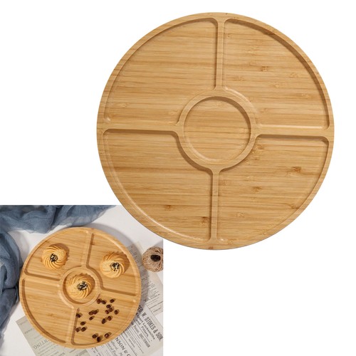 Bamboo Serving Tray Multipurpose Hand Crafted Decorative Wooden Tray