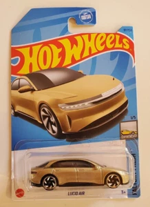 HOT WHEELS - LUCID AIR - GOLD -  97 OF 250 - HW FACTORY FRESH  1 OF 5 NIP - Picture 1 of 2