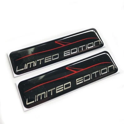 CONCEPT GRAPHICS x2 Limited Edition Chrome 3D Domed Gel Decal Sticker Badge JDM Fits Mazda MX5