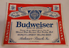 Vintage Budweiser King Of Beers Sticker 18 1/2 X 14