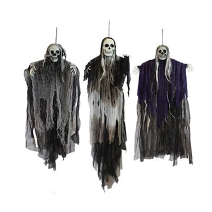 JOYIN 3 Pack Hanging Halloween Skeleton Ghosts Decorations, Grim Reapers for ... - Picture 1 of 8