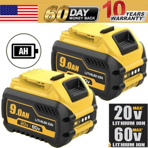9.0Ah Lithium Battery For Dewalt 20V/60V MAX DCB612 DCB609 Replacement - Picture 1 of 13