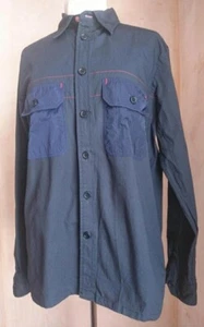 PAUL SMITH PS Chore Workwear Utility Navy Blue Casual Fit Man's Shirt uk size M - Picture 1 of 9