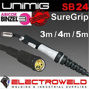 UNIMIG SB24 Mig Torch Gun 3m 4m Welding Welder Binzel 250A Euro Connection MB24