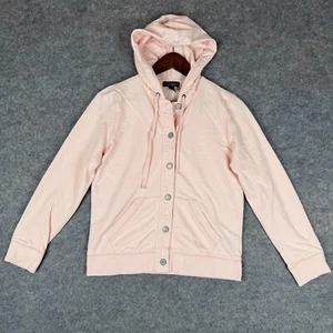 Vintage Lauren Ralph Lauren Hoodie Jacke Damen Medium Knopf Frottee Sweatshirt - Bild 1 von 12