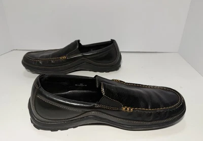 Mocasines Cole Haan Tucker Venecianos Negros Sin Cordones de Cuero CO3557 Para Hombres Talla 8M  Foto 1 de 4