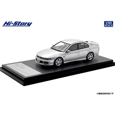 High Story HS513SL 1/43 Mitsubishi Galant VR-4 1996 Hamilton modelo de resina plateada Foto 1 de 4