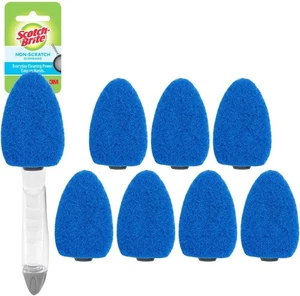 Scotch-Brite kratzfestes Geschirrstab-Set, 1 Tellerstab & 7 Schwamm-Nachfüllpackungen, Hand halten - Bild 1 von 4